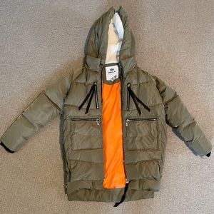 Orolay Down Sage-y Olive-y -Green Winter Jacket / Coat Size Small